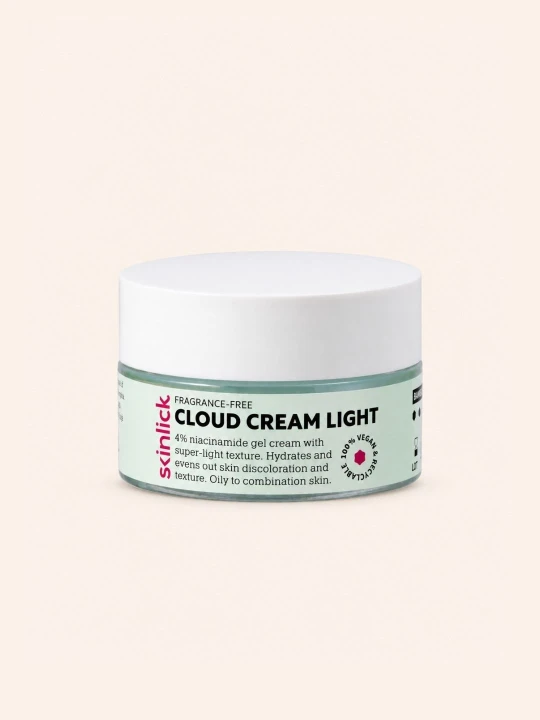 Skinlick Cloud Cream Light – lekki krem nawilżający do cery mieszanej i tłustej 50 ml