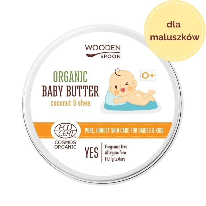 Wooden Spoon Baby Butter Coconut &amp; Shea – masło do ciała dla niemowląt i dzieci 100 ml